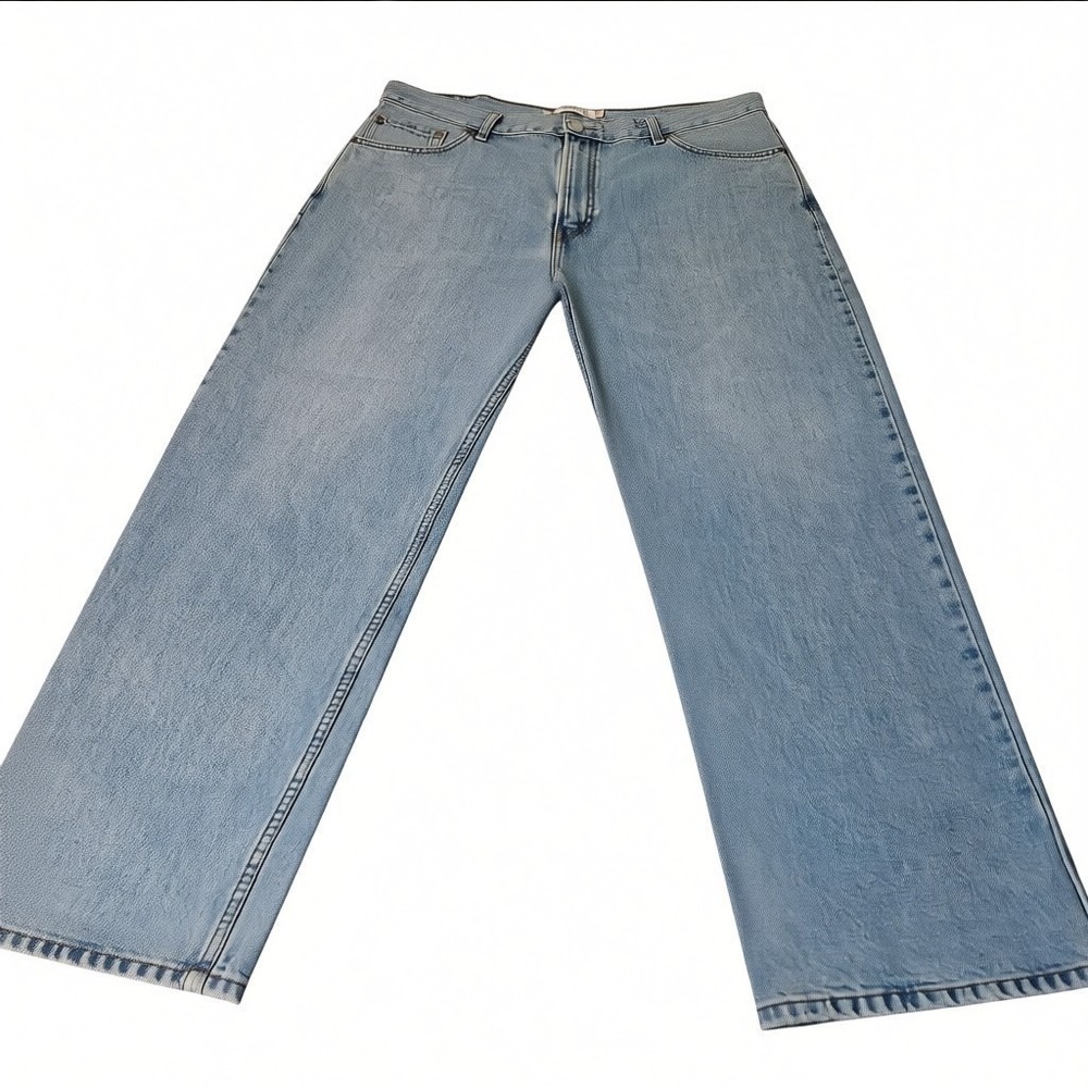 VTG‎ Levi S 550 Y2K Relaxed Fit Light Wash Denim Jeans Mens Size 42 x 29